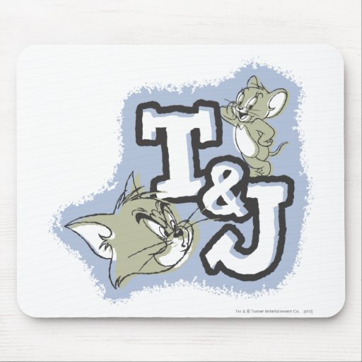Tom et logo de Jerry T&J Tapis De Souris