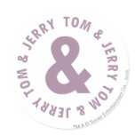 Tom et logo rond 10 de Jerry autocollants
