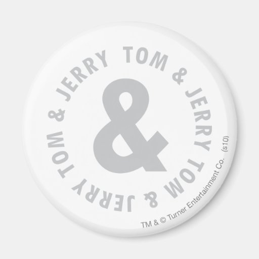 Tom et logo rond 2 de Jerry Magnets Pour Réfrigérateur