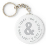 Tom et logo rond 2 de Jerry porte-clés