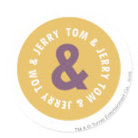 Tom et logo rond 3 de Jerry autocollants