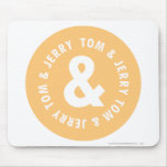 Tom et logo rond 5 de Jerry tapis de souris