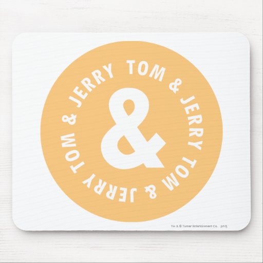 Tom et logo rond 5 de Jerry Tapis De Souris
