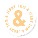 Tom et logo rond 6 de Jerry autocollants