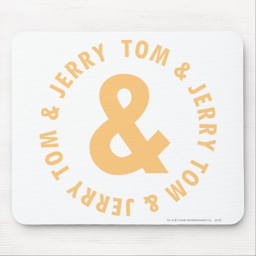 Tom et logo rond 6 de Jerry Tapis De Souris