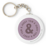 Tom et logo rond 7 de Jerry porte-clés