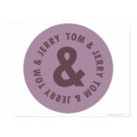 Tom et logo rond 7 de Jerry posters