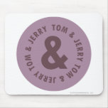 Tom et logo rond 7 de Jerry tapis de souris