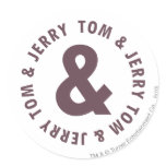 Tom et logo rond 8 de Jerry autocollants
