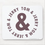 Tom et logo rond 8 de Jerry tapis de souris