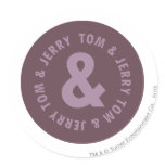 Tom et logo rond 9 de Jerry autocollants