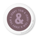 Tom et logo rond 9 de Jerry magnets