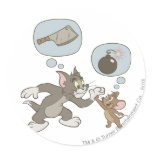 Tom et pensées de mal de Jerry autocollants