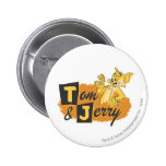 Tom et souris de Jerry dans le logo de patte badges publicitaires