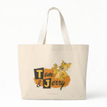 Tom et souris de Jerry dans le logo de patte sacs