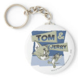 Tom et souris de Jerry Scaredey porte-clés