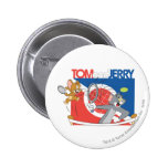 Tom et stars du tennis 4 de Jerry badges publicitaires