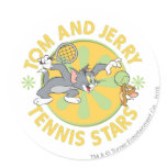 Tom et stars du tennis 5 de Jerry autocollants