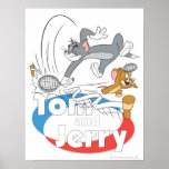 Tom et stars du tennis 7 de Jerry Posters