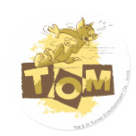 Tom glissant l'arrêt autocollants