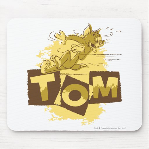 Tom glissant l'arrêt tapis de souris