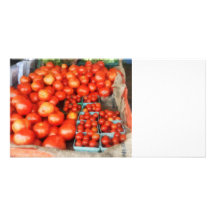 Tomates à vendre carte avec photo