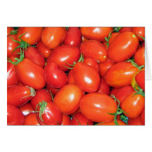 Tomates de prune cartes de vœux