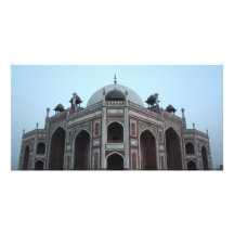 Tombe de Humayun Delhi Inde Cartes De Vœux Avec Photo