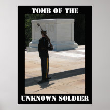 Tombe de l'affiche de soldat inconnu