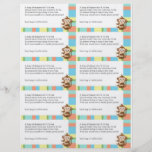 Tombola de couche-culotte de baby shower de singe prospectus