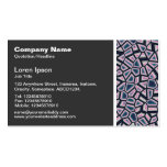 Ton de texture - résumé facetté cartes de visite personnelles