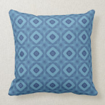 Tonalités du double motif bleu D030 de diamant Coussin