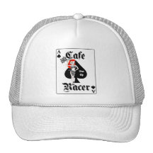 Tonne de coureur de café vers le haut de roux casquette