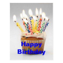 Tonnes de carte postale de salutation d'anniversai
