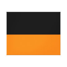 top black bottom orange DIY custom background Stretched Canvas Print