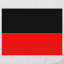 top black bottom red DIY custom background templat Full Color Flyer