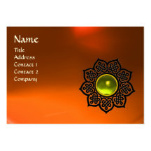 Topaze CELTIQUE de jaune orange d'AGATE de MONOGRA Cartes De Visite Personnelles