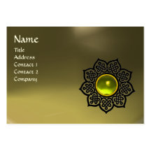Topaze jaune grise de FLEUR d'AGATE CELTIQUE de MO Modèles De Cartes De Visite