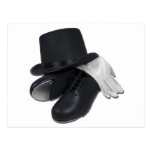 TopHatTapShoesGloves012511 Cartes Postales