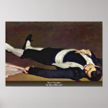Torero mort par Manet Edouard Posters