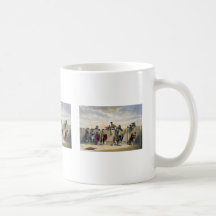 Toreros reposant entre les taureaux tasse à café