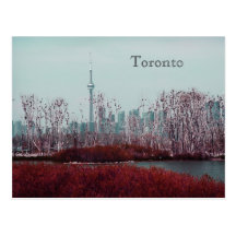 Toronto spring skyline postcard