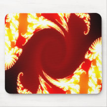 Torsion abstraite du feu de Mousepad Tapis De Souris
