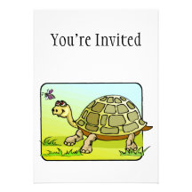 Tortue attentive faire-parts