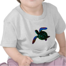 Tortue cyan les cadeaux de Zazzle de MUSÉE T-shirts