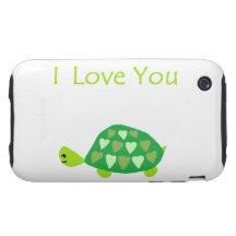 Tortue d'amour coques tough iPhone 3
