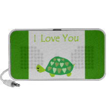 Tortue d'amour haut-parleur ordinateur portable
