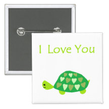 Tortue d'amour pin's avec agrafe