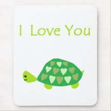 Tortue d'amour tapis de souris