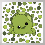 Tortue de bébé de Cutie Affiche